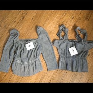 NWT*** 7 For all Mankind Ruffle Top Bundle